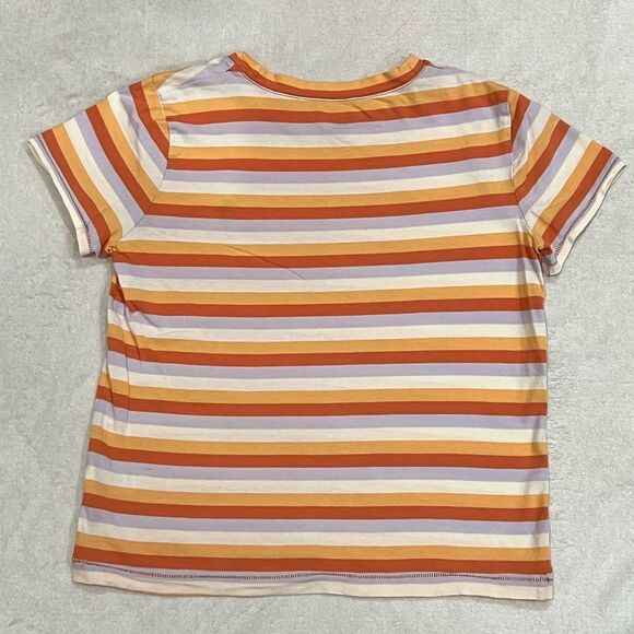 Madewell Embroidered Daisy Striped Shirt Size XS - Picture 12 of 13